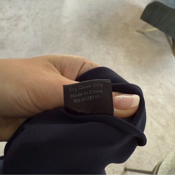 Jenni Kayne Satin Shift Dress in Navy Size M - Picture 5 of 5